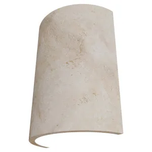 Calibo Inspire Crafted Travertine Up/Down Indoor Wall Light Beige by Calibo, a Wall Lighting for sale on Style Sourcebook