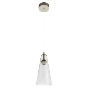 Calibo Skua Artisan Glass Tricolour LED Pendant Brushed Nickel by Calibo, a Pendant Lighting for sale on Style Sourcebook