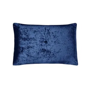 Morgan and Reid Navy Velvet Crushed Snuggle Fleece Pillowcase Pair by null, a Pillow Cases for sale on Style Sourcebook