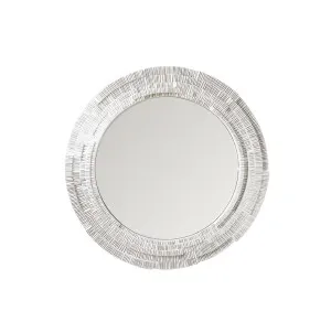 Modern Edge Round Wall Mirror 101cm available in 2 colour Matte White by Luxe Mirrors, a Mirrors for sale on Style Sourcebook