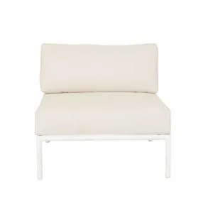 Mauritius Island 1 Seater Center Chair - Sand - White by null, a Outdoor Sofas for sale on Style Sourcebook