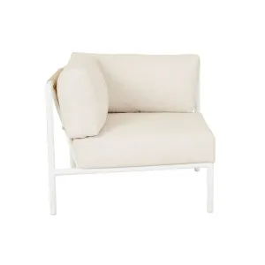 Mauritius Island I Seater Corner Sofa - Sand - White by null, a Outdoor Sofas for sale on Style Sourcebook