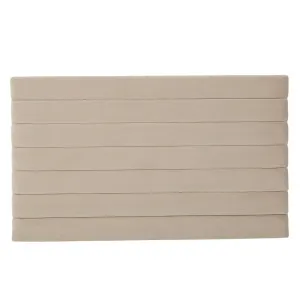 Hugo Panel Wide Bedhead - Pearl Velvet by null, a Bed Heads for sale on Style Sourcebook