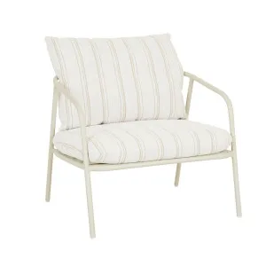 Cape Occasional Chair - Natural Clay Stripe - Sandcastle by null, a Outdoor Chairs for sale on Style Sourcebook