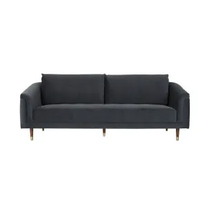 Vittoria Carson 3 Seater Sofa - Nocturne Velvet - Dark Walnut by null, a Sofas for sale on Style Sourcebook