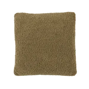 Hugo Square Cushion - Moss Sherpa - Driftwood by null, a Cushions, Decorative Pillows for sale on Style Sourcebook