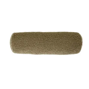Hugo Bolster Cushion - Moss Sherpa - Driftwood by null, a Cushions, Decorative Pillows for sale on Style Sourcebook