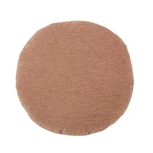 Hugo Round Cushion - Coral - Caramel Latte by null, a Cushions, Decorative Pillows for sale on Style Sourcebook