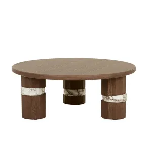 Everest Coffee Table - Smoked Ash - Matt Ocean Marble by null, a Coffee Table for sale on Style Sourcebook