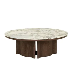 Leon Marble Coffee Table - Matt Ocean Marble - Tobacco Ash by null, a Coffee Table for sale on Style Sourcebook