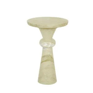 Rufus Indra Side Table - Pistachio Marble by null, a Bedside Tables for sale on Style Sourcebook