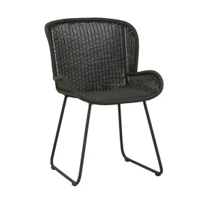 Granada Butterfly Closed Weave Alu Chair - Licorice by null, a Outdoor Chairs for sale on Style Sourcebook