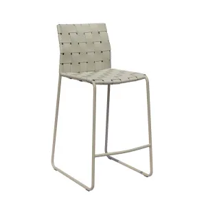 Quinn Barstool - Linen Grey - Matt Linen Grey by null, a Bar Stools for sale on Style Sourcebook