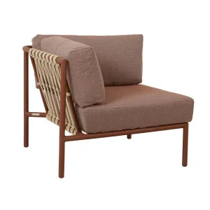 Mauritius Island I Seater Corner Sofa - Brique - Ecru by null, a Outdoor Sofas for sale on Style Sourcebook