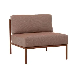 Mauritius Island 1 Seater Center Chair - Brique - Ecru by null, a Outdoor Sofas for sale on Style Sourcebook