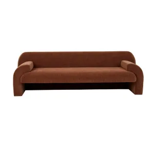 Juno Aubury 3 Seater Sofa - Chestnut by null, a Sofas for sale on Style Sourcebook