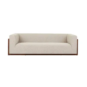 Juno Frame 3 Seater Sofa - Owl Speckle - Walnut Ash by null, a Sofas for sale on Style Sourcebook