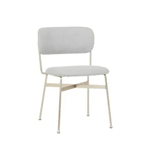 Piccolo Dining Chair - SKY TWEED - Brushed Chrome by null, a Chairs for sale on Style Sourcebook