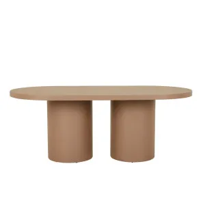 Petra Oval Dining Table - Neutral Clay Pitted by null, a Tables for sale on Style Sourcebook