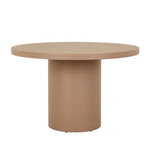 Petra Round Dining Table - Neutral Clay Pitted by null, a Tables for sale on Style Sourcebook