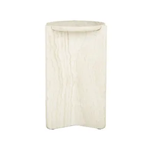 Venus Revolve Side Table - Natural Travertine by null, a Side Table for sale on Style Sourcebook