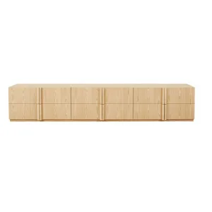 Kin 6 Door Entertainment Unit - Natural Ash by null, a Entertainment Units & TV Stands for sale on Style Sourcebook