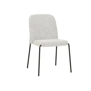 Ace Stackable Dining Chair - Salt & Pepper - Matt Black by null, a Chairs for sale on Style Sourcebook