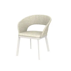 Portsea Vouge Dining Arm Chair - Oat - Ivory White by null, a Chairs for sale on Style Sourcebook