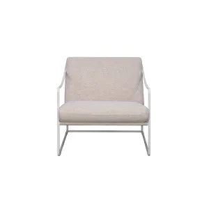 Allegra Outdoor Sofa Chair - Wheat - White by null, a Outdoor Chairs for sale on Style Sourcebook