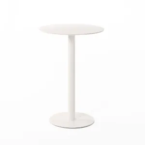 Portsea Cruise Round Bar Table - Alabaster - Ivory White by null, a Dining Tables for sale on Style Sourcebook
