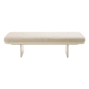 Hugo Bridge Bench Seat - White Bark - Matt Oatmeal by null, a Benches for sale on Style Sourcebook