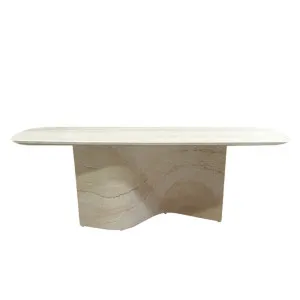 Venus Forma Dining Table - Travertine by null, a Dining Tables for sale on Style Sourcebook