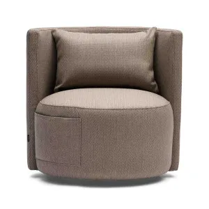 Palma Swivel Outdoor Chair Taupe by Horgans, a Chairs for sale on Style Sourcebook
