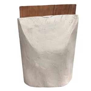 White Timber Side Table Large Sample by Horgans, a Side Table for sale on Style Sourcebook