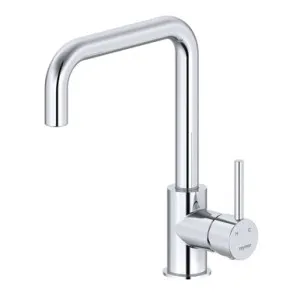 Projix Sink Mixer Square Gooseneck Lf | Made From Brass In Chrome Finish By Raymor by Raymor, a Kitchen Taps & Mixers for sale on Style Sourcebook
