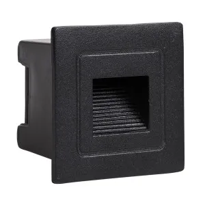Havit Trin Mini Square LED Weatherproof Recessed Outdoor Step Light 12V DC Black by Havit, a LED Lighting for sale on Style Sourcebook