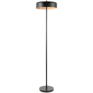 CLA Kello Minimalist Drum Shade Floor Lamp Matte Black by Compact Lamps Australia, a Floor Lamps for sale on Style Sourcebook