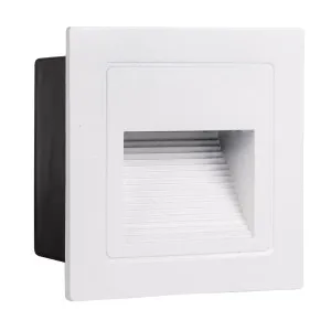 Havit Trin Midi Square LED Weatherproof Recessed Outdoor Step Light 12V DC White by Havit, a LED Lighting for sale on Style Sourcebook