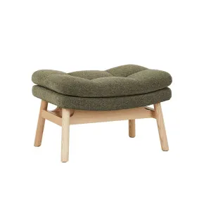 Kip Ottoman - Leek Green - Natural Ash by GlobeWest, a Ottomans for sale on Style Sourcebook