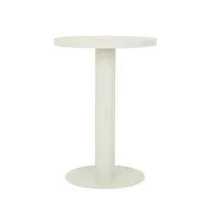 Frankie Outdoor Round Bar Table - Faux Light Travertine - Sandcastle by null, a Outdoor Furniture for sale on Style Sourcebook