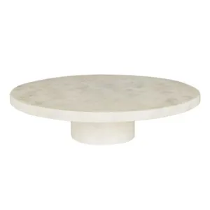 Aurora Cake Stand 30cm - White Marble by null, a Decorative Plates & Bowls for sale on Style Sourcebook