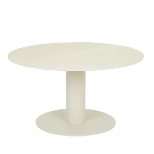 Frankie Outdoor Round Coffee Table - Faux Light Travertine - Sandcastle by null, a Outdoor Furniture for sale on Style Sourcebook