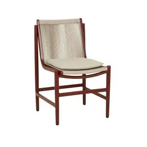 Valencia Linear Dining Chair - Soft Wheat - Sunbaked Clay by null, a Outdoor Furniture for sale on Style Sourcebook