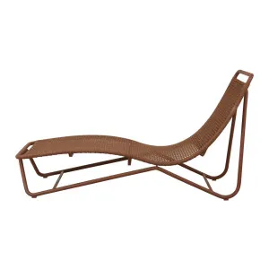 Montana Curve Sunbed - Brique Rope 8mm - Brique by null, a Outdoor Furniture for sale on Style Sourcebook