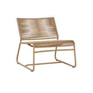 Normandy Linear Occasional Chair - Ginger 4mm Rope - Ginger by null, a Outdoor Furniture for sale on Style Sourcebook