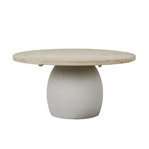 Collins Round Dining Table - Aged Teak - Cloud by null, a Outdoor Furniture for sale on Style Sourcebook
