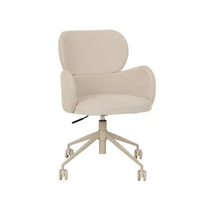 Edwin Office Chair - Almond Milk - Sandstone PU by null, a Chairs for sale on Style Sourcebook