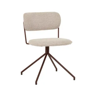 Piccolo Spider Leg Office Chair - Chai Boucle - Matt Syrah by null, a Chairs for sale on Style Sourcebook