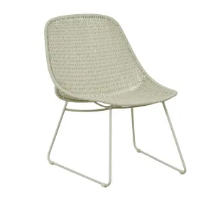 Normandy Sleigh Occasional Chair - Misty Breeze Weave - Misty Breeze by null, a Outdoor Furniture for sale on Style Sourcebook
