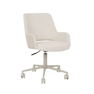 Quentin Office Chair - Brioche Boucle - Sandstone PU by null, a Chairs for sale on Style Sourcebook